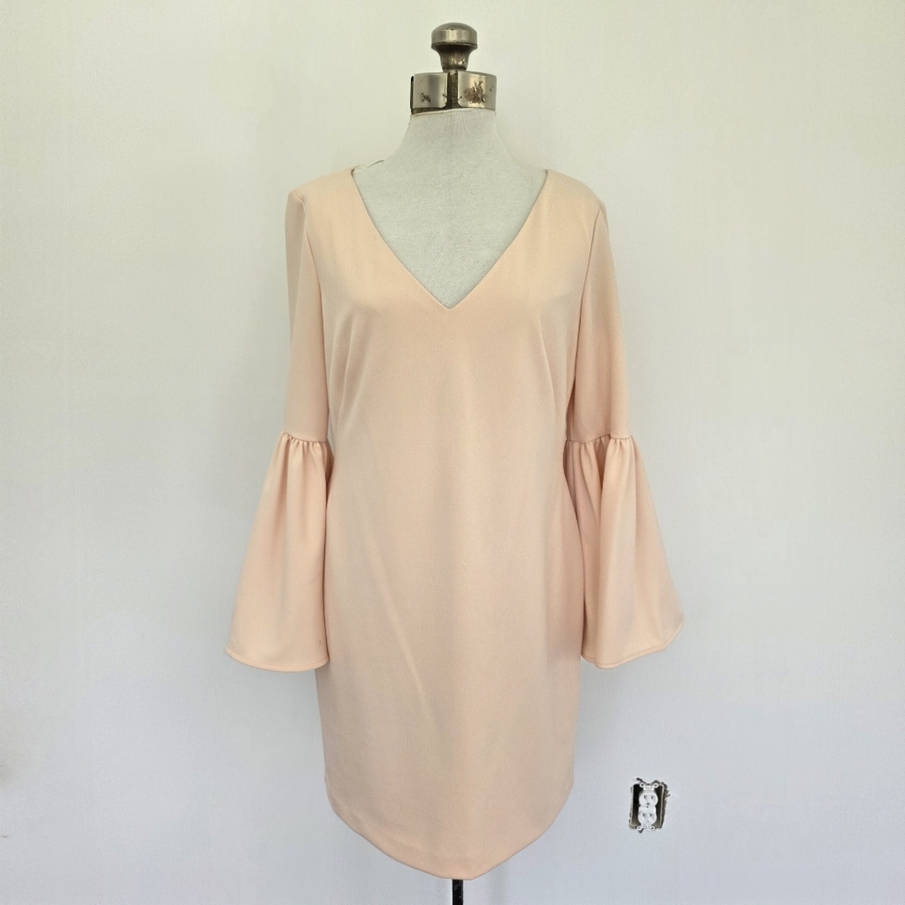 Ralph Lauren Light Peach Bell Sleeve Dress Size 12P